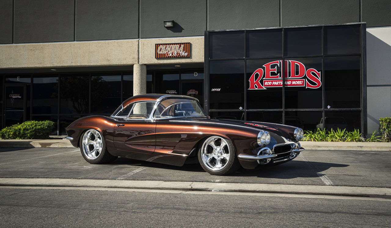 1962 Chevrolet Corvette American Racing GASSER Chrome Wheel Pros